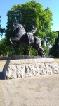 A photograph of 'Physical Energy' in Kensington Gardens - a sculpture of a man on a horse
